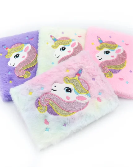 Блокнот А5 "JO" /MRB2557-2/ пухнастий "Єдиноріг"