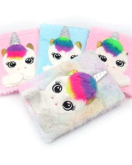 Блокнот А5 "JO" /MRB2557-6/ пухнастий "Єдиноріг"