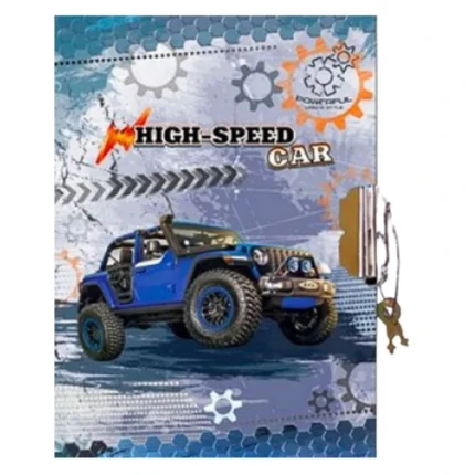 Блокнот А6 "Kidis" /4024/ з глітером, у тонкій коробці, "High Speed"