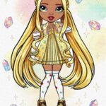 Картина за номерами з алмазною мозаїкою "Rainbow High. Sunny" "Ідейка" (KHO1336) " 30*40см