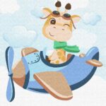 Картина за номерами "Ідейка" /KHO6096/ "Майбутній пілот" 30*30см