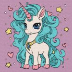 Картина за номерами "Ідейка" /KHO6102/ "Фантастичний Єдиноріг" 25*25см