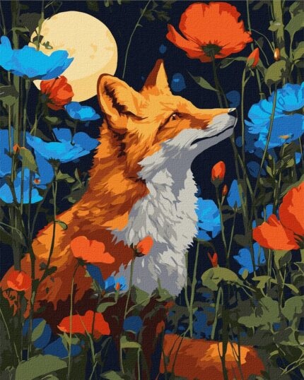 Картина за номерами "Квіти під лапами" 40*50см Ідейка (KHO6852)