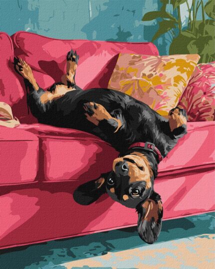 Картина за номерами "Диванна радість" 40*50см "Ідейка" (KHO6853)