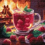Картина за номерами "Малиновий чай" 40*50см Ідейка (KHO5750)