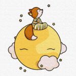 Картина за номерами "Рахуючи зірки" 25*25см Ідейка (KHO6143)