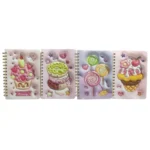 Блокнот А5/80арк. /32611-А/ на спіралі обкладинка-3D "Смаколики"