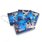 Купити блокнот “Space” 19,1×13,2 см на спіралі в easy.net.ua. Стильний блокнот із космічним дизайном для записів, навчання і щоденних нотаток.