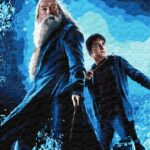 Картина за номерами "Ідейка" /KHO8739/ "Harry Potter: Гаррі та Дамблдор з фарбами металік" 40*50см