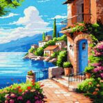 Картина за номерами "Ідейка" /KHO2791/ "Спокій біля хвиль" 40*50см