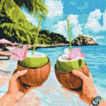 Kartyna za nomeramy "Brushme" /BS54318/ "Kokosova nasoloda" 40*50sm