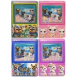 Блокнот A5 “Котики, собачки” з блискітками 80 арк – easy.net.ua