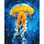 Картина за номерами "SANTI" /955067/ "Танець медузи", 40*50см, LED підсвітка