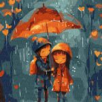 Картина за номерами "Ідейка" /KHO8472/  "Під парасолькою", 30*40см