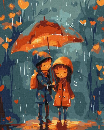 Картина за номерами "Ідейка" /KHO8472/  "Під парасолькою", 30*40см