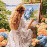 Картина за номерами "Ідейка" /KHO8432/ "Художниця" 40*50см