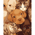 Картина за номерами "Милі мордочки", 40*50см "SANTI" (955765)