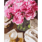 Картина за номерами "Півонії та ранок", 40*50см "SANTI" (955762)
