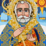 Картина за номерами з алмазною мозаїкою "SANTI" /954695/ "Святий Миколай", 40*50 см