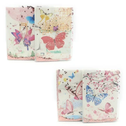 Блокнот A5 “Метелик” з рідиною і блискітками 60 арк – easy.net.ua