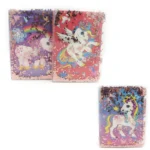 блокнот з рідиною і блискітками