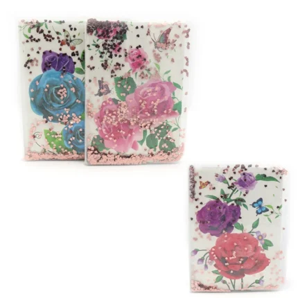 Блокнот A5 “Троянди” з рідиною і блискітками 60 арк – easy.net.ua