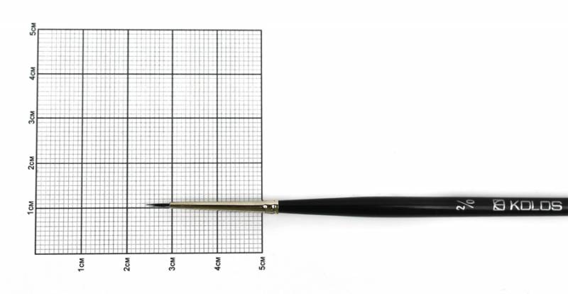 Пензлик білка кругла "KOLOS" Classic 3049R, № 00, к.р. (1/12)