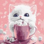 Картина за номерами Какао для котика 30x30 см Ідейка KHO6769