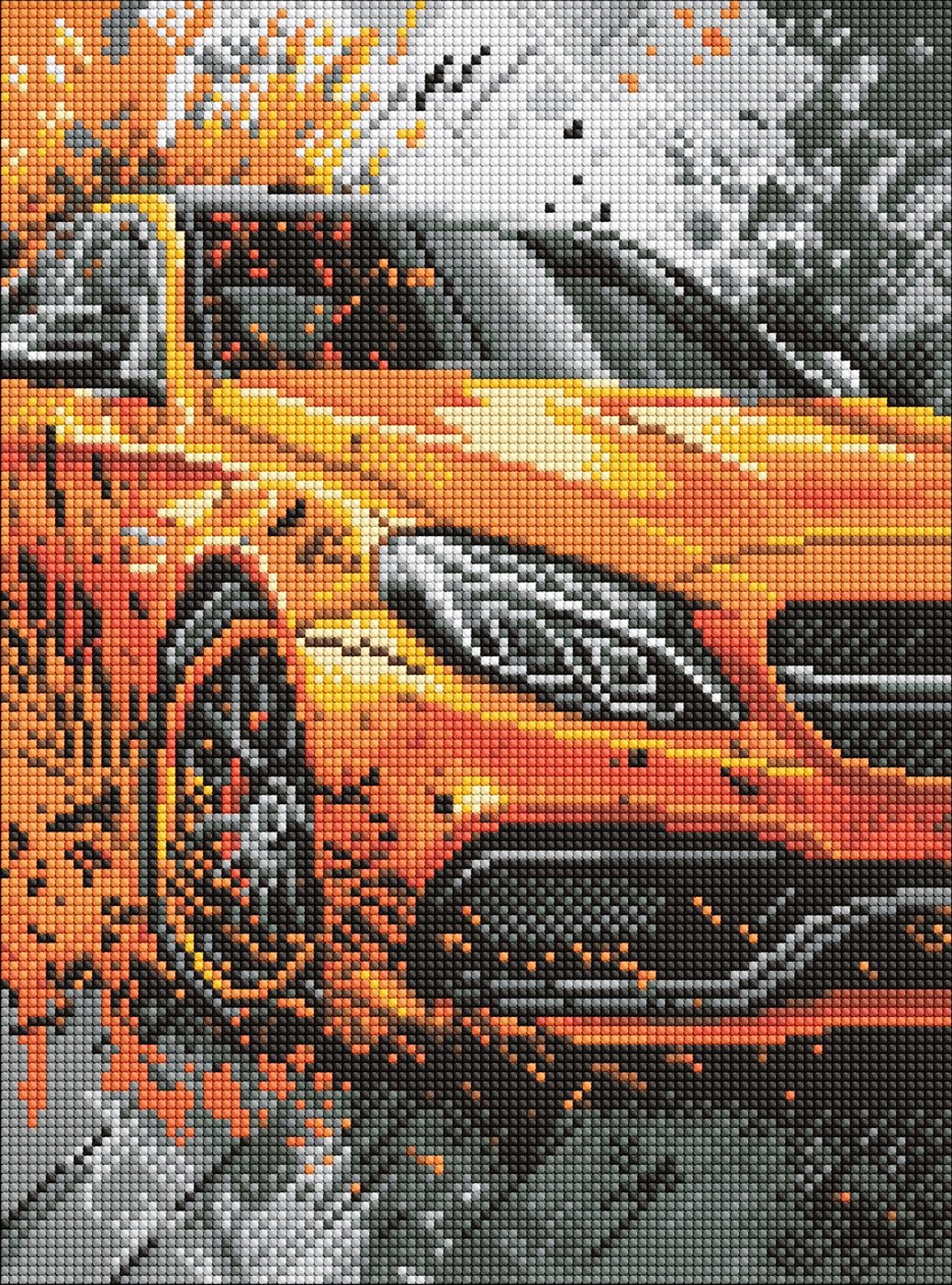 Алмазна мозаїка “Яскрава міць” 30х40 см на підрамнику Ідейка (AMO8242)