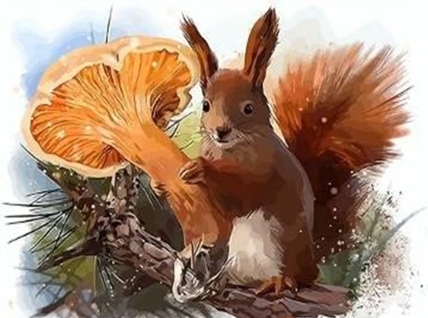 Алмазна мозаїка “Рижики” 20х30 см на підрамнику Go to art (178065)