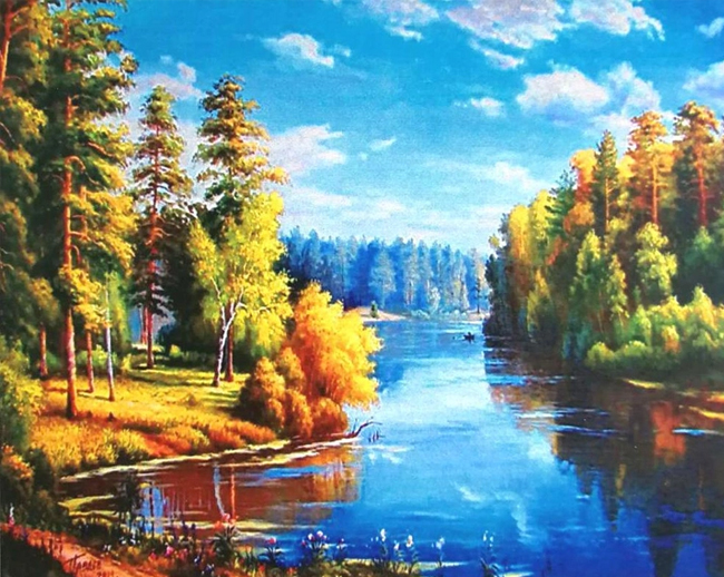 Алмазна мозаїка “Літо минуло” 30х40 см на підрамнику Go to art (187049)