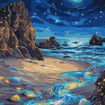 Картина за номерами Сяючий берег 30x40 см Ідейка KHO6387