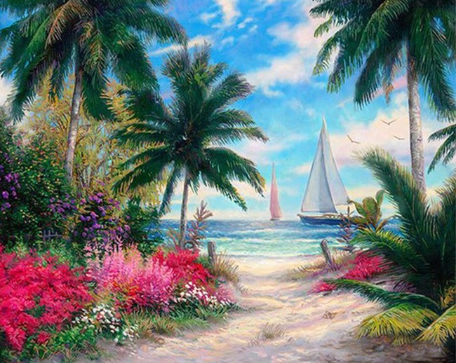 Алмазна мозаїка “Куточок мрії” 30х40 см на підрамнику Go to art (178966)