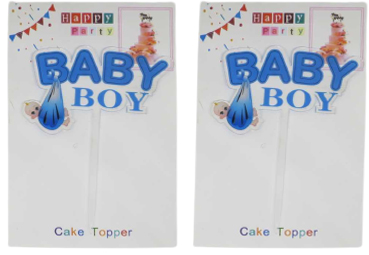 Топпер для торту /90800-6/ "Baby boy" 14 см (12/1200)