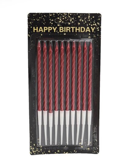 Набір свічок для торту "JO" /DSCN9325/ "Happy birthday" 10шт., блістер (1/60)