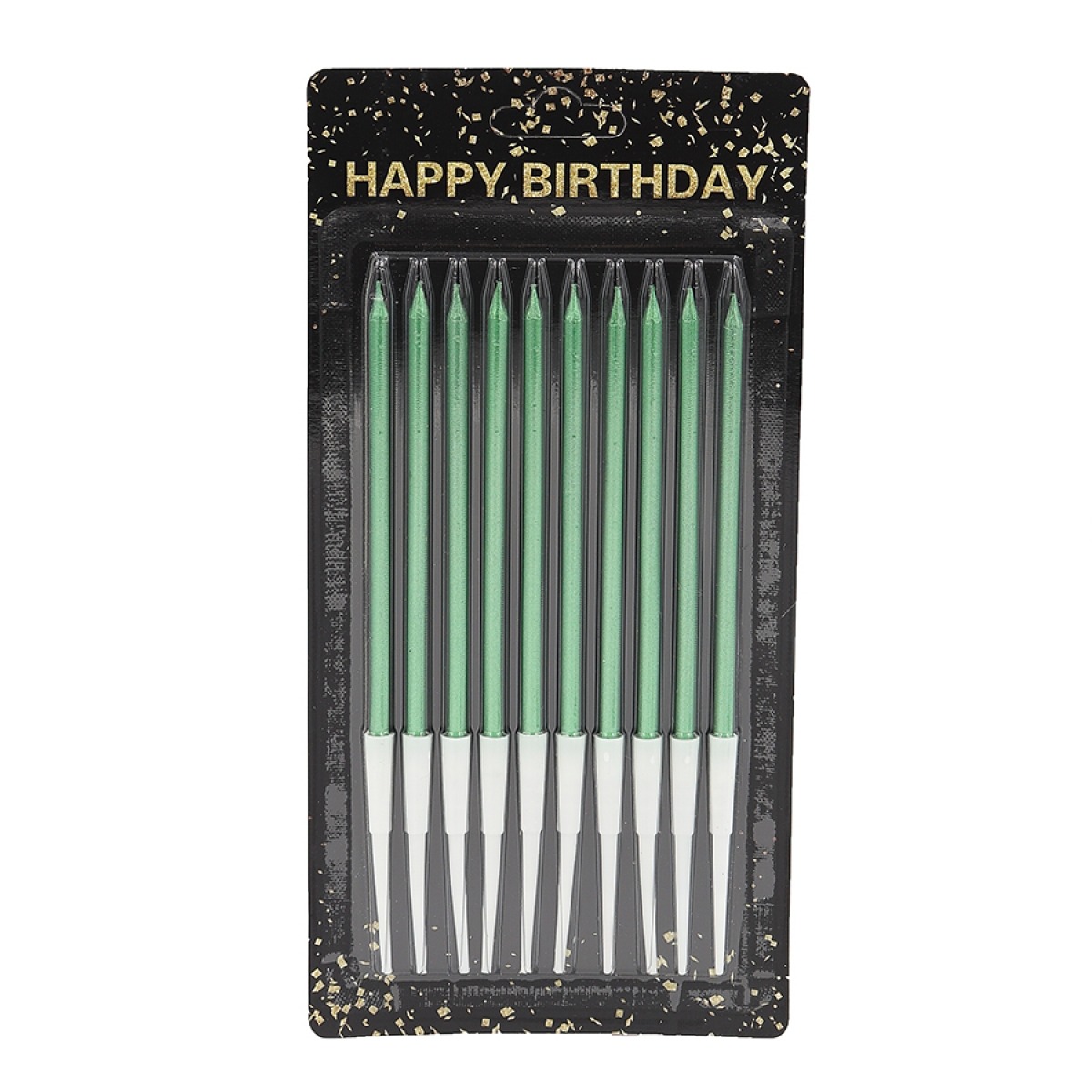 Набір свічок для торту "JO" /DSCN9330/ "Happy birthday" 10шт., блістер (1/60)