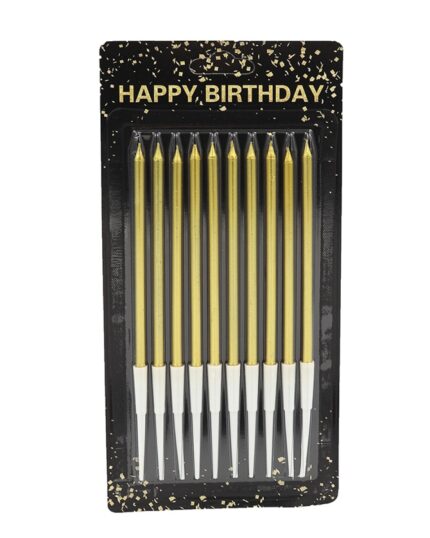 Набір свічок для торту "JO" /DSCN9333/ "Happy birthday" 10шт., блістер (1/60)