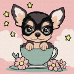 Картина за номерами Милий цуцик 25x25 см Ідейка KHO6270