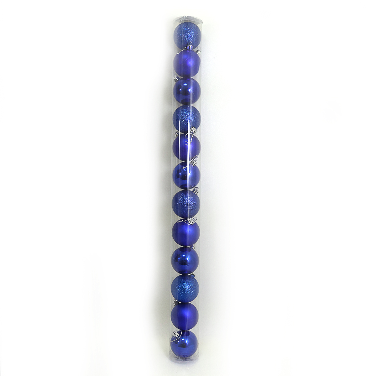 Набір новорічних кульок "JO" /DSCN0922-6-12-BL/ тубус "BLUE" 6см,/12шт., PVC,