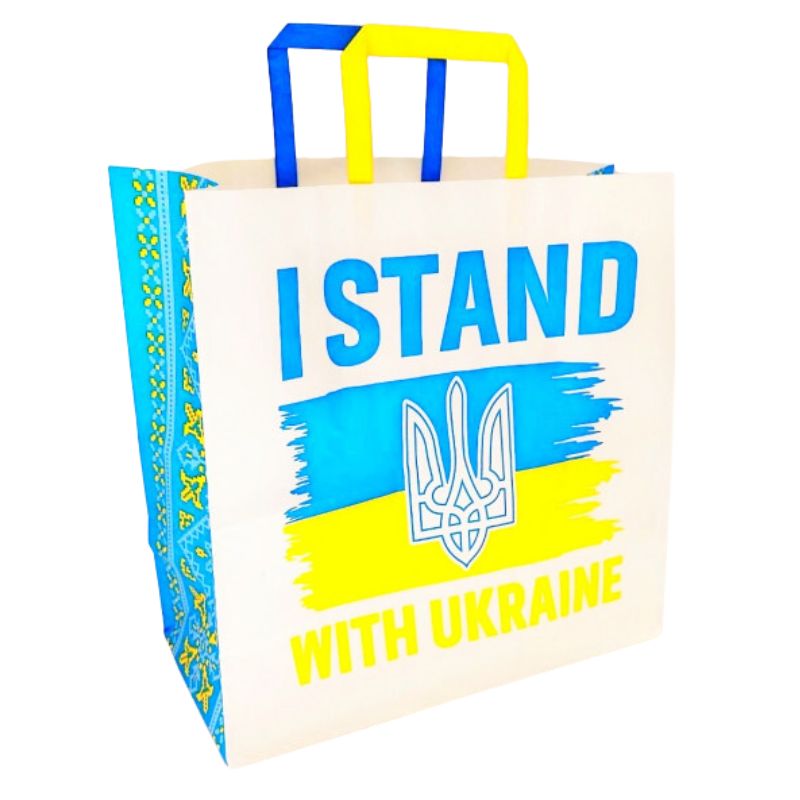 Пакет подарунковий "Патріотичні" 32×15×30 см Bourgeois (СПК111/16)