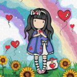 Картина за номерами Be Kind To Yourself Santoro Gorjuss 30x40 см Ідейка KHO8587
