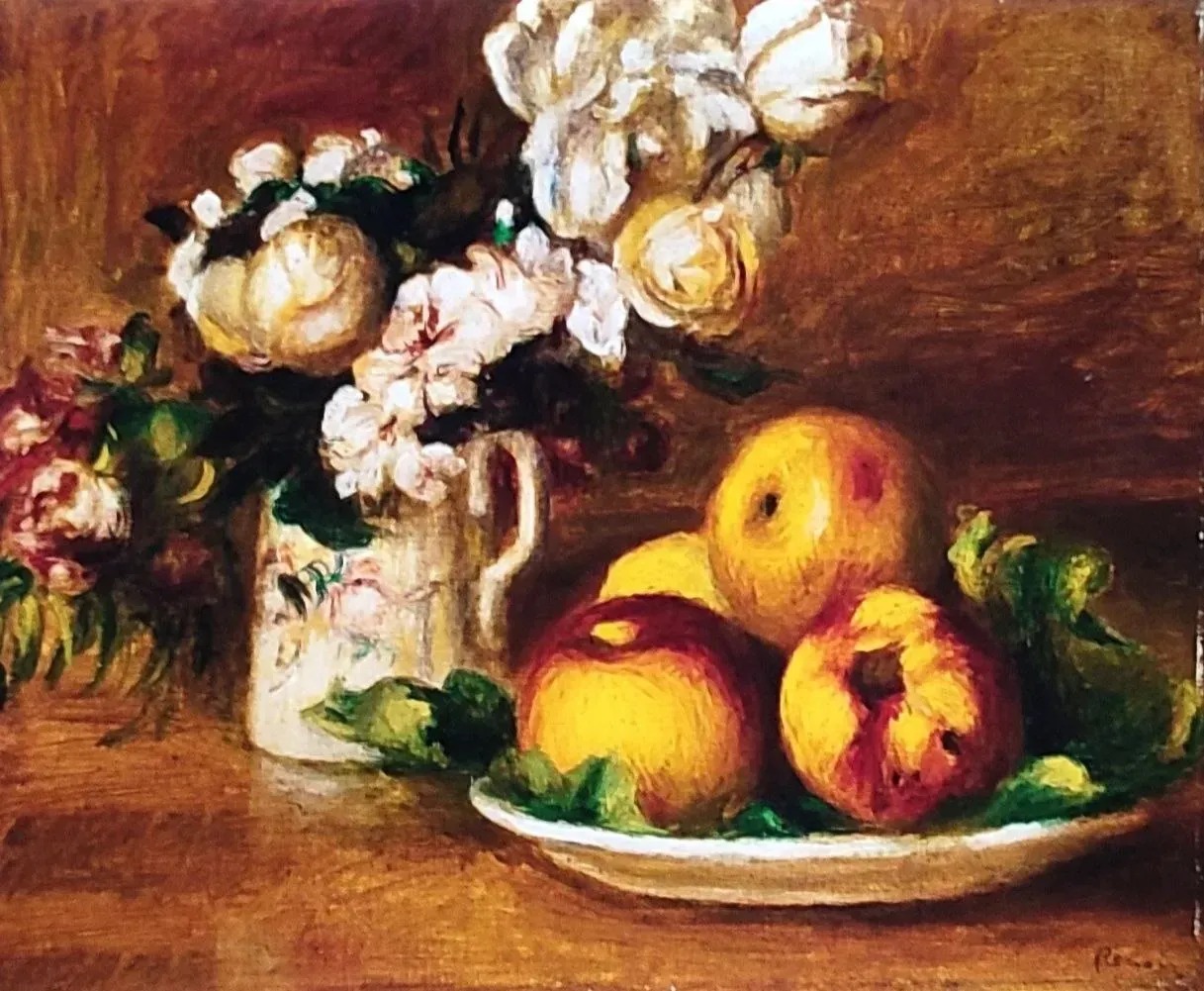 Алмазна мозаїка “Яблука та квіти” 30х40 см на підрамнику Go to art (189702)