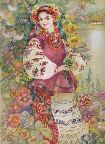 Алмазна мозаїка “Панночка” 21х25 см на картоні 5D Go to art (189781)