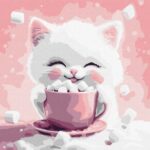 Картина за номерами Какао для котика 30x30 см Ідейка KHO6770