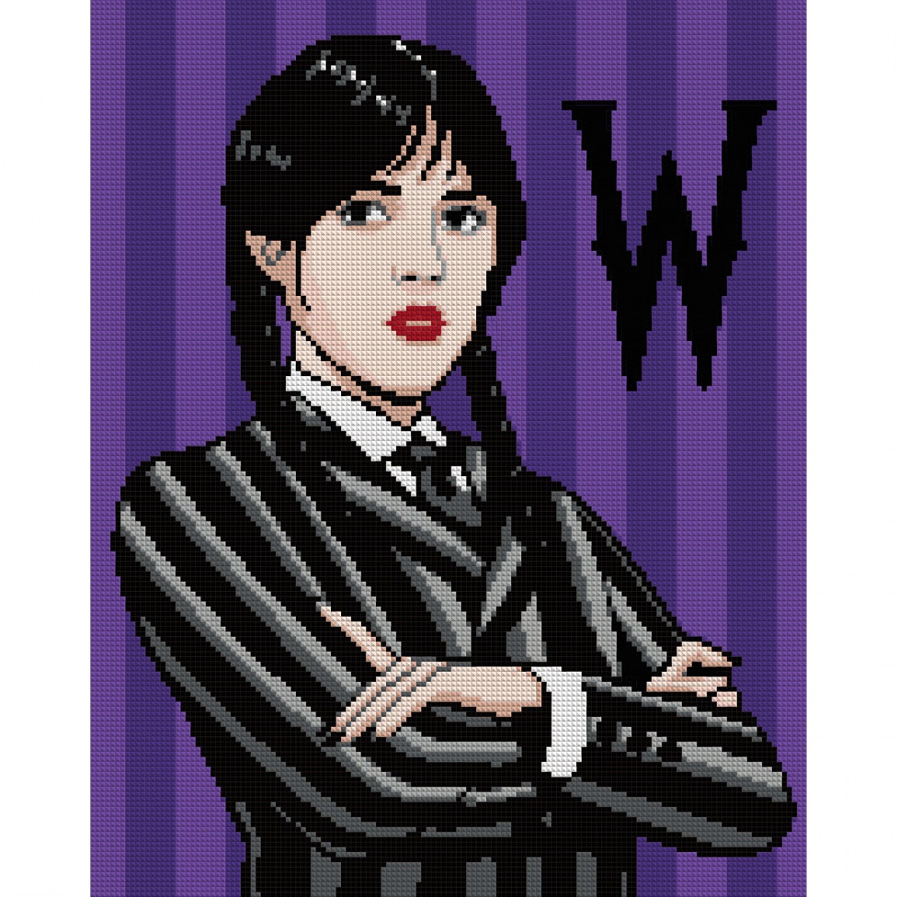 Алмазна мозаїка “Wednesday Addams” 40х50 см на підрамнику SANTI (955333)
