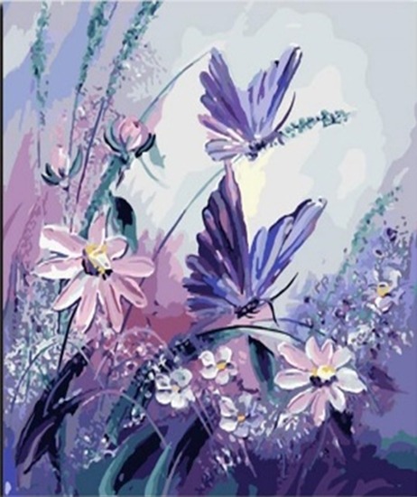 Алмазна мозаїка “Ліловий світанок” 40х50 см Go to art (178717)