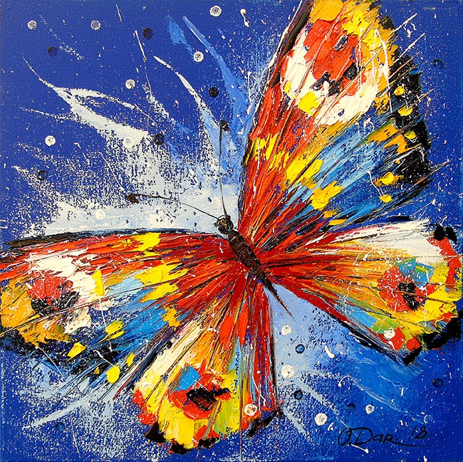 Алмазна мозаїка “Метелик” 30х30 см Go to art (177148)