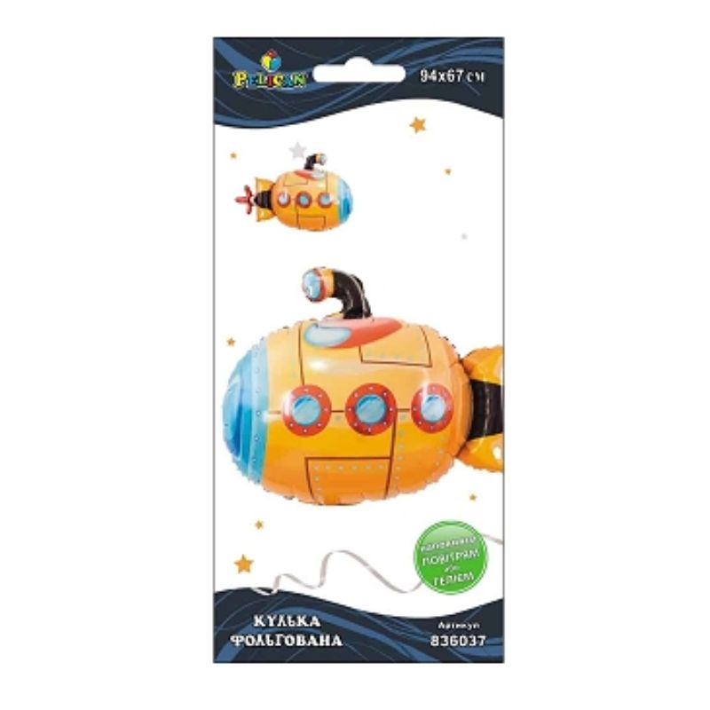 Кулька фольгована Pelican підводний човен, 94 см (1/10) Pelican (836037)