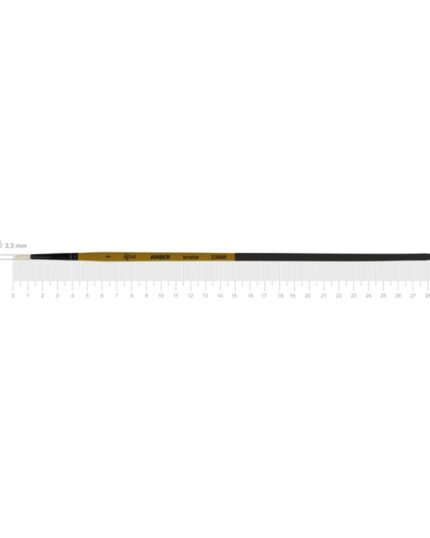 Пензлик щетина кругла "ROSA" AMBER 2306R, №1, д.р. (1/12)