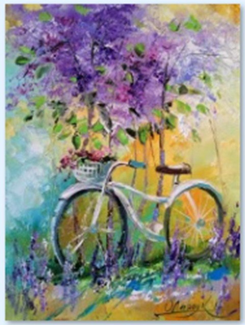 Алмазна мозаїка “Мій велосипед” 40х50 см Go to art (177099)